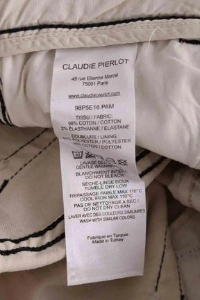 Jean slim Claudie Pierlot Beige en Polyester