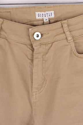 Jean slim Claudie Pierlot Camel en Coton