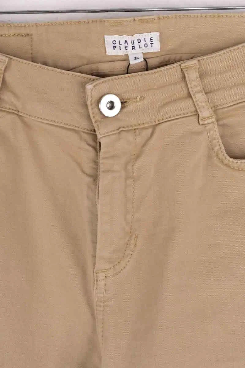 Jean slim Claudie Pierlot Camel en Coton