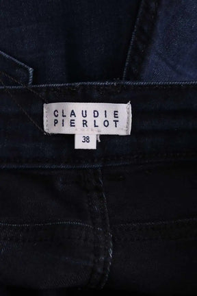 Jean slim Claudie Pierlot Marine en Coton