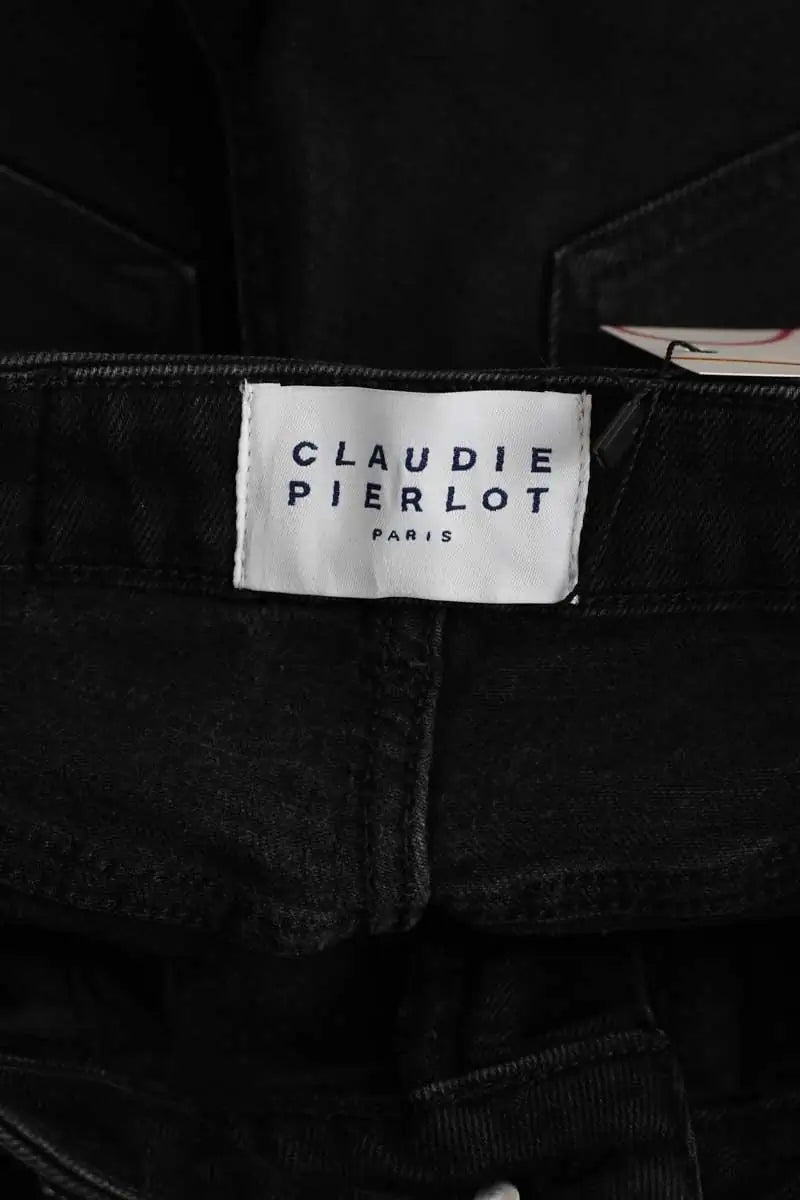 Jean slim Claudie Pierlot Noir en Coton