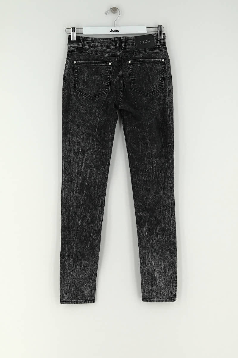 Jean slim Claudie Pierlot Noir en Coton