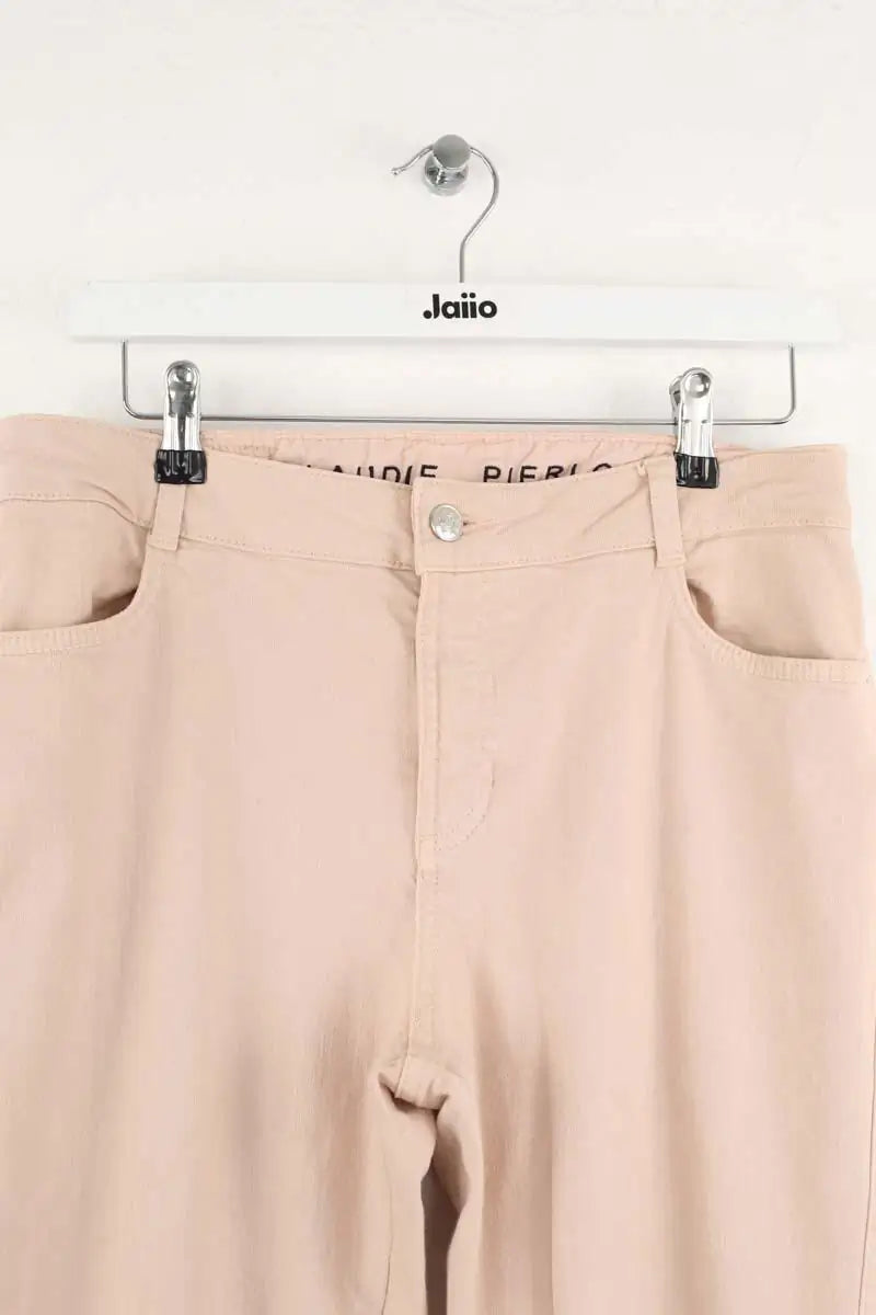 Jean slim Claudie Pierlot Rose en Coton - élasthanne