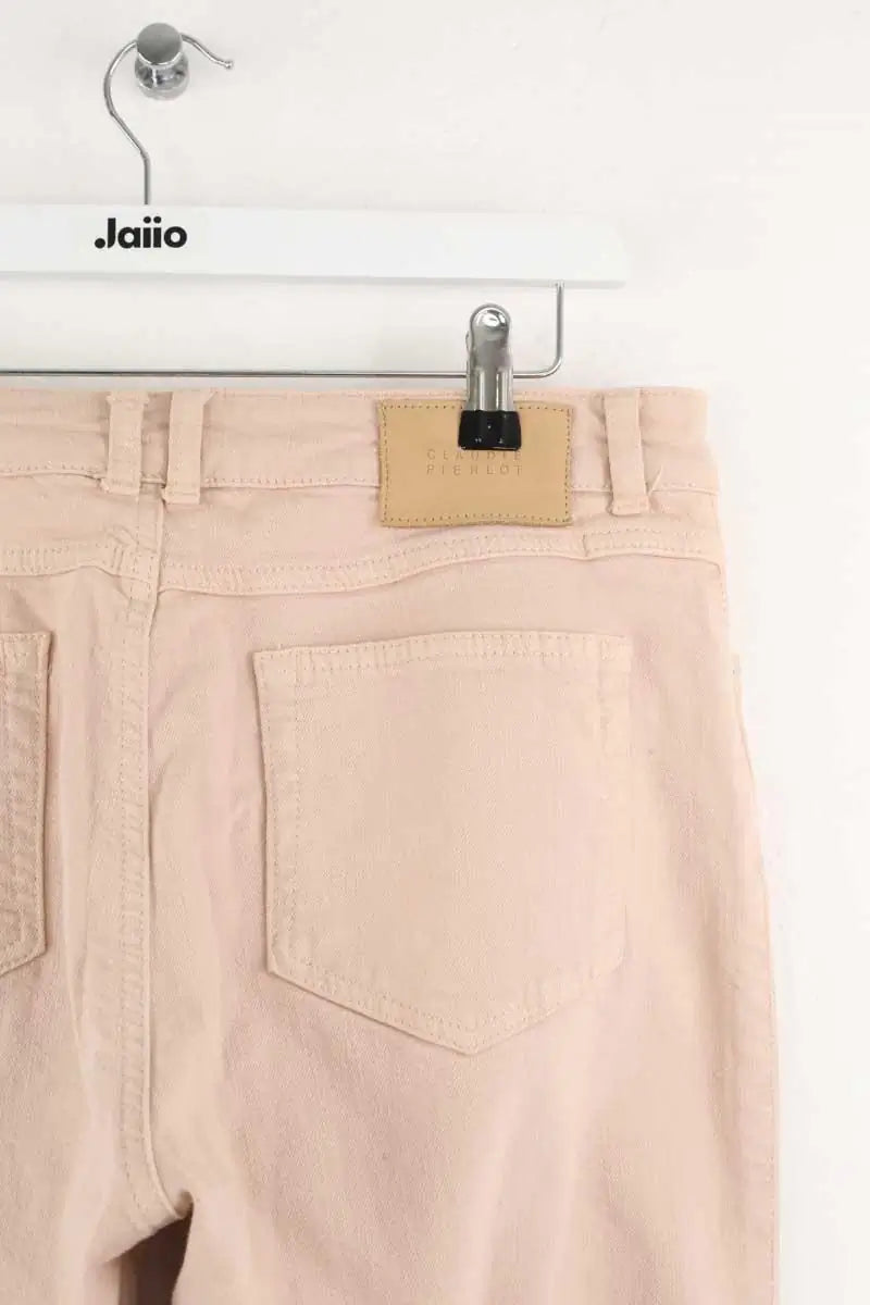 Jean slim Claudie Pierlot Rose en Coton - élasthanne