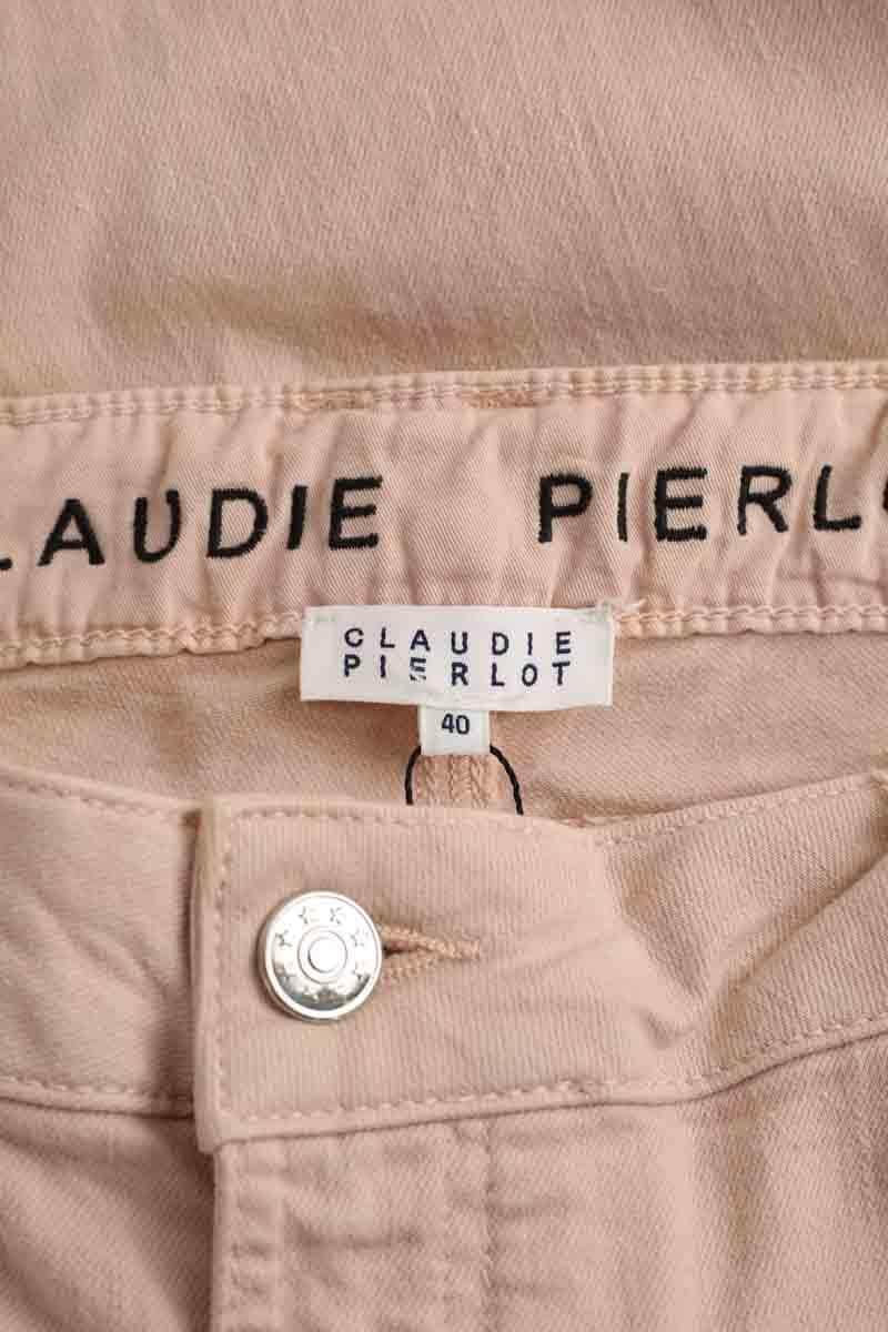 Jean slim Claudie Pierlot Rose en Coton - élasthanne