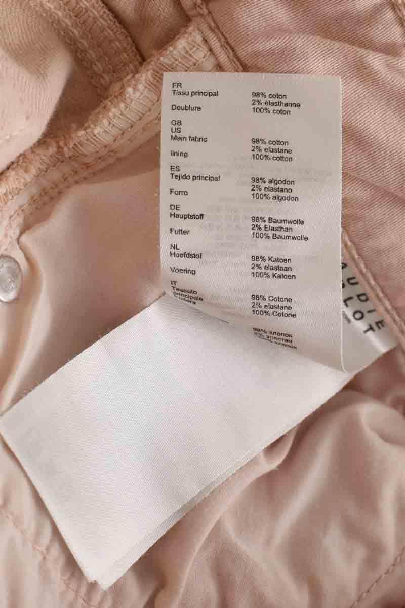 Jean slim Claudie Pierlot Rose en Coton - élasthanne