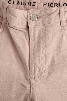 Jean slim Claudie Pierlot Rose en Coton