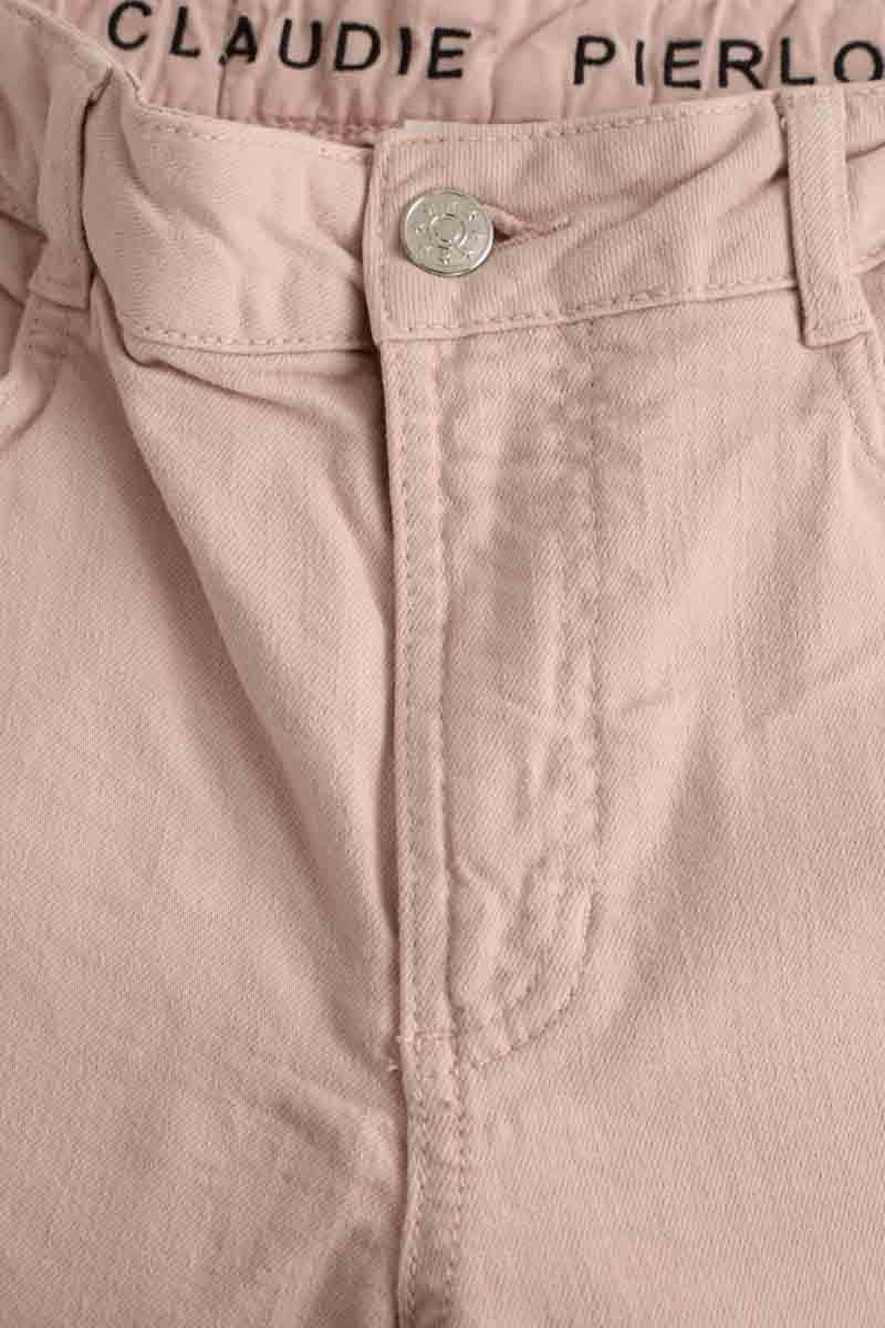 Jean slim Claudie Pierlot Rose en Coton
