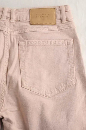 Jean slim Claudie Pierlot Rose en Coton