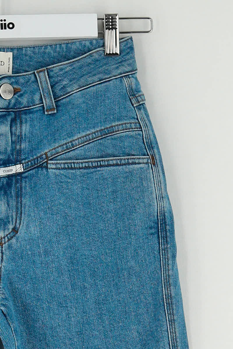 Jean slim Closed Bleu en Coton