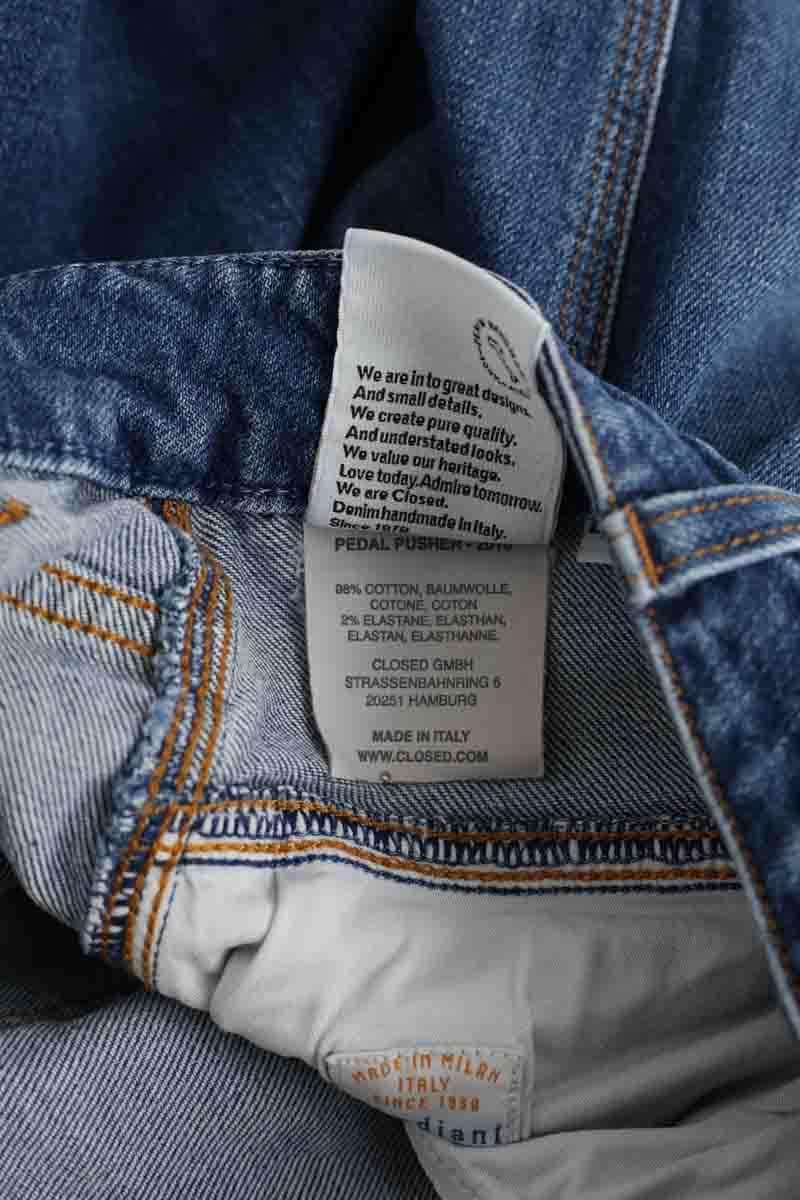 Jean slim Closed Bleu en Coton