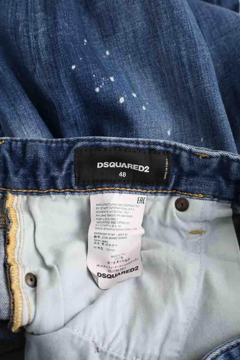 Jean slim Dsquared2 Bleu en Coton