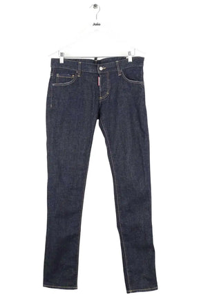 Jean slim Dsquared2 Marine en Coton, taille L - Seconde Main