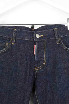 Jean slim Dsquared2 Marine en Coton