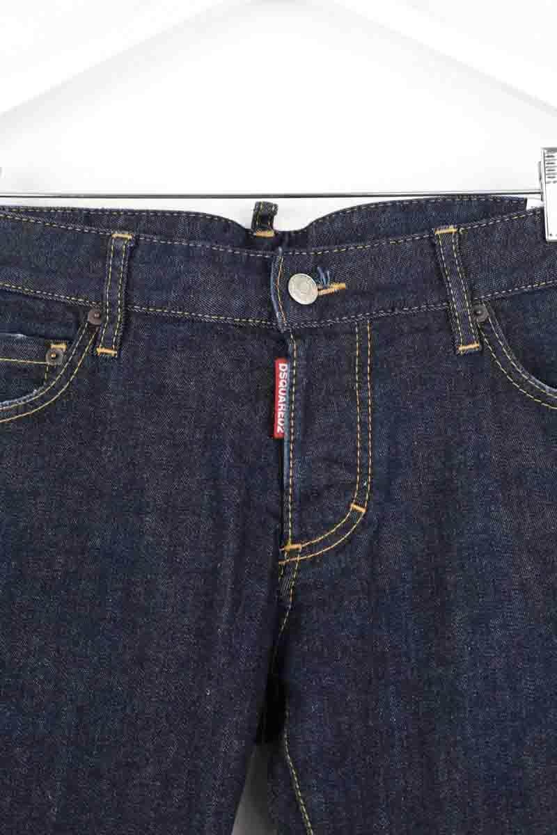 Jean slim Dsquared2 Marine en Coton