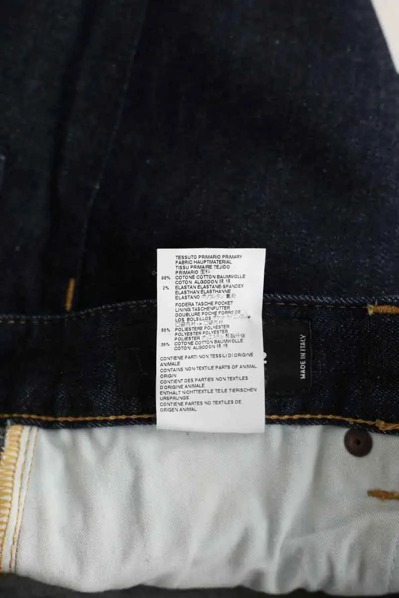 Jean slim Dsquared2 Marine en Coton