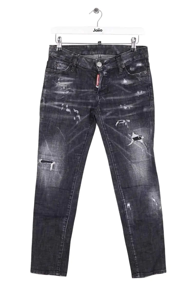 Jean slim Dsquared2 Noir en Coton, taille S - Seconde Main