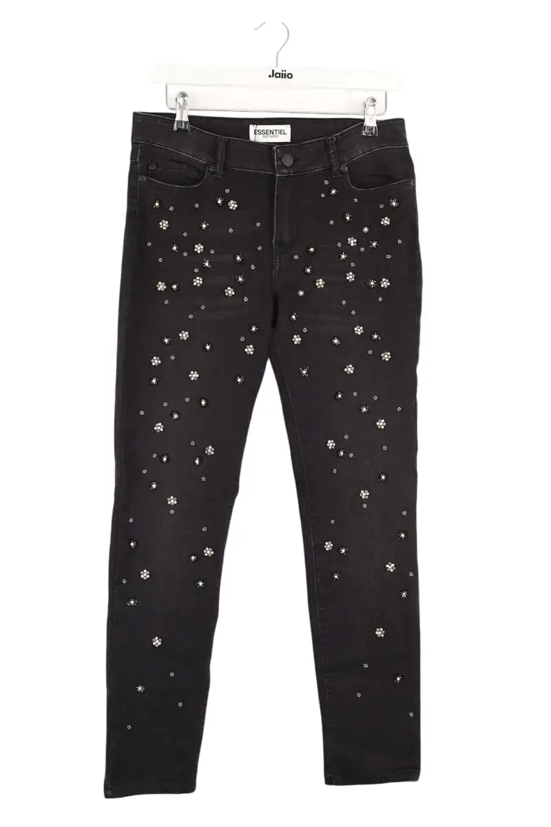 Jean slim Essentiel Antwerp Noir en Coton, taille S - Seconde Main