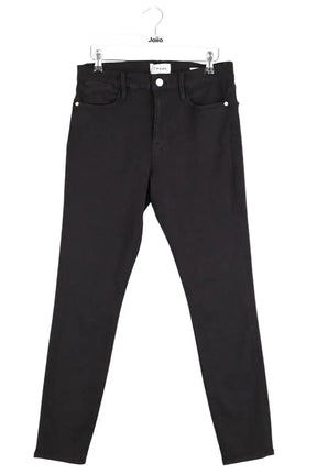 Jean slim Frame Le high skinny Noir en Coton, taille L - Seconde Main