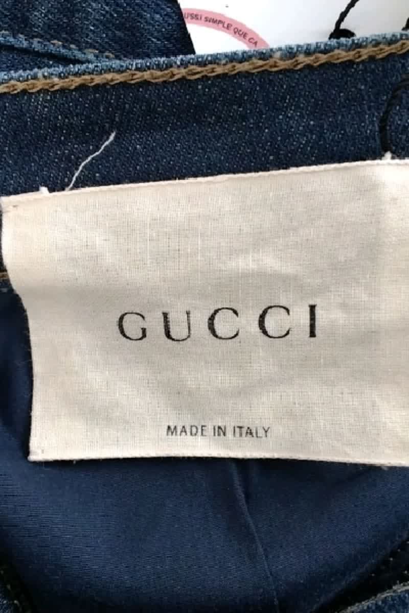 Jean slim Gucci Bleu en Coton