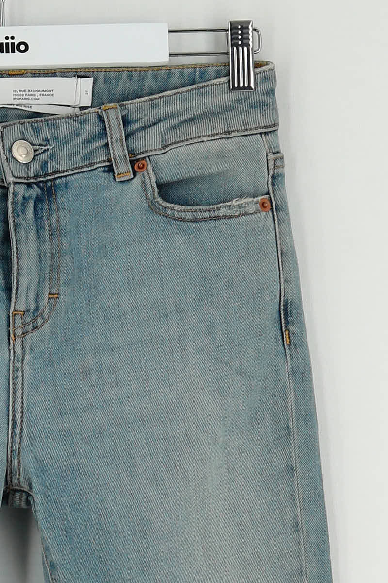 Jean slim Iro Bleu en Coton