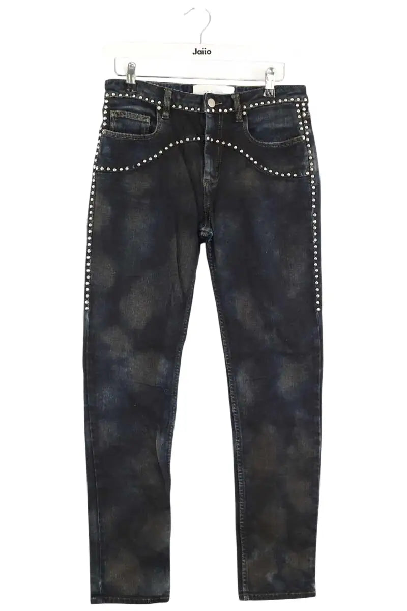 Jean slim Iro Noir en Coton, taille XS - Seconde Main