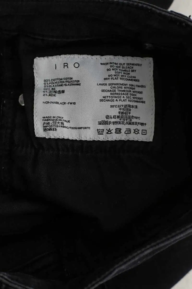 Jean slim Iro Noir en Coton