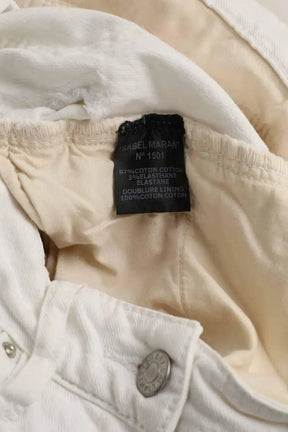 Jean slim Isabel Marant Blanc en Coton