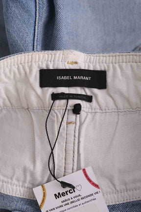 Jean slim Isabel Marant Bleu en Coton