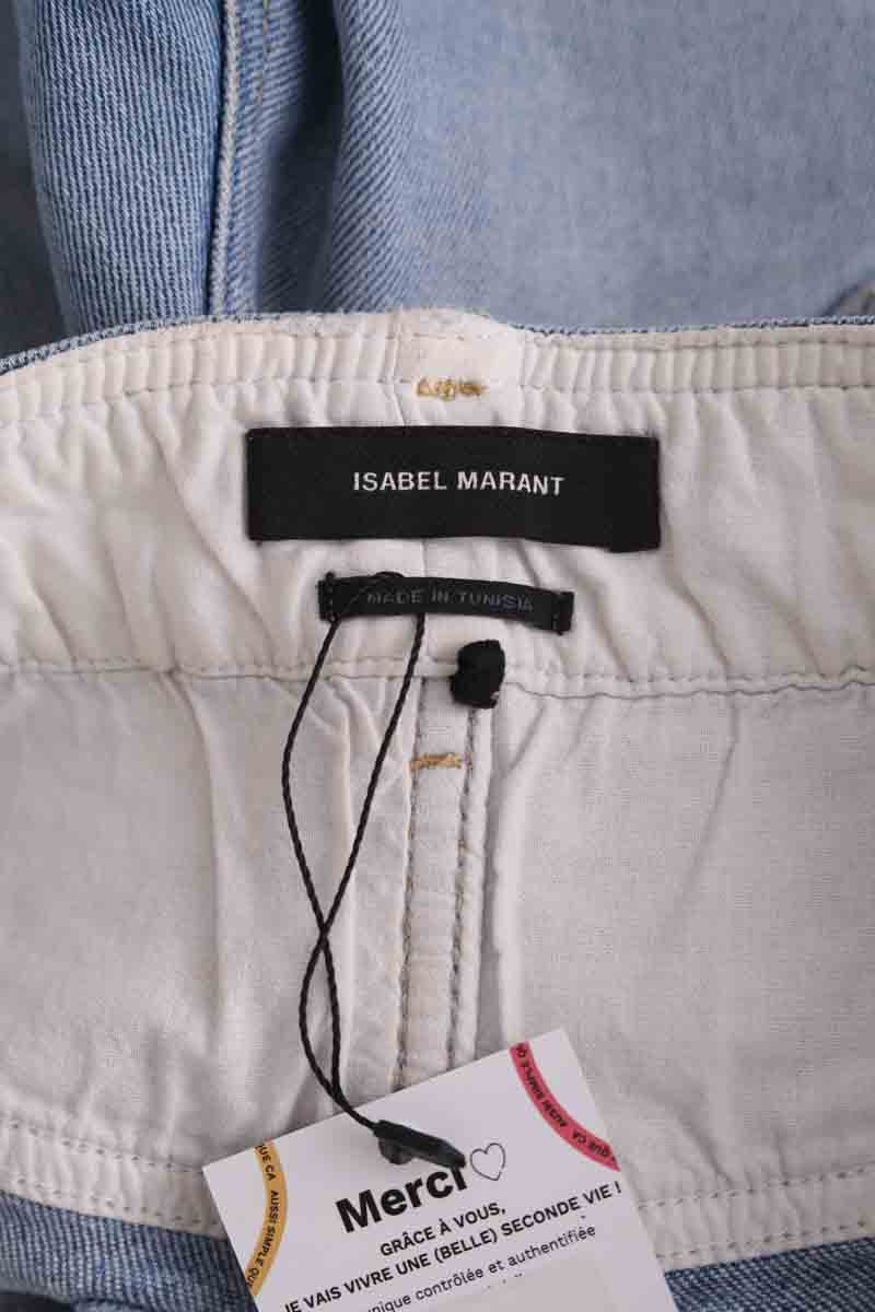 Jean slim Isabel Marant Bleu en Coton