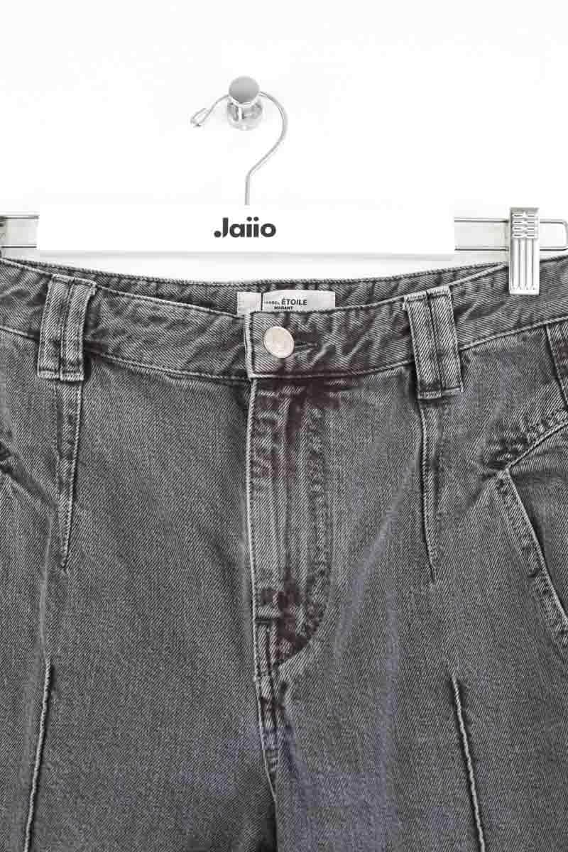 Jean slim Isabel Marant Étoile Anthracite en Coton
