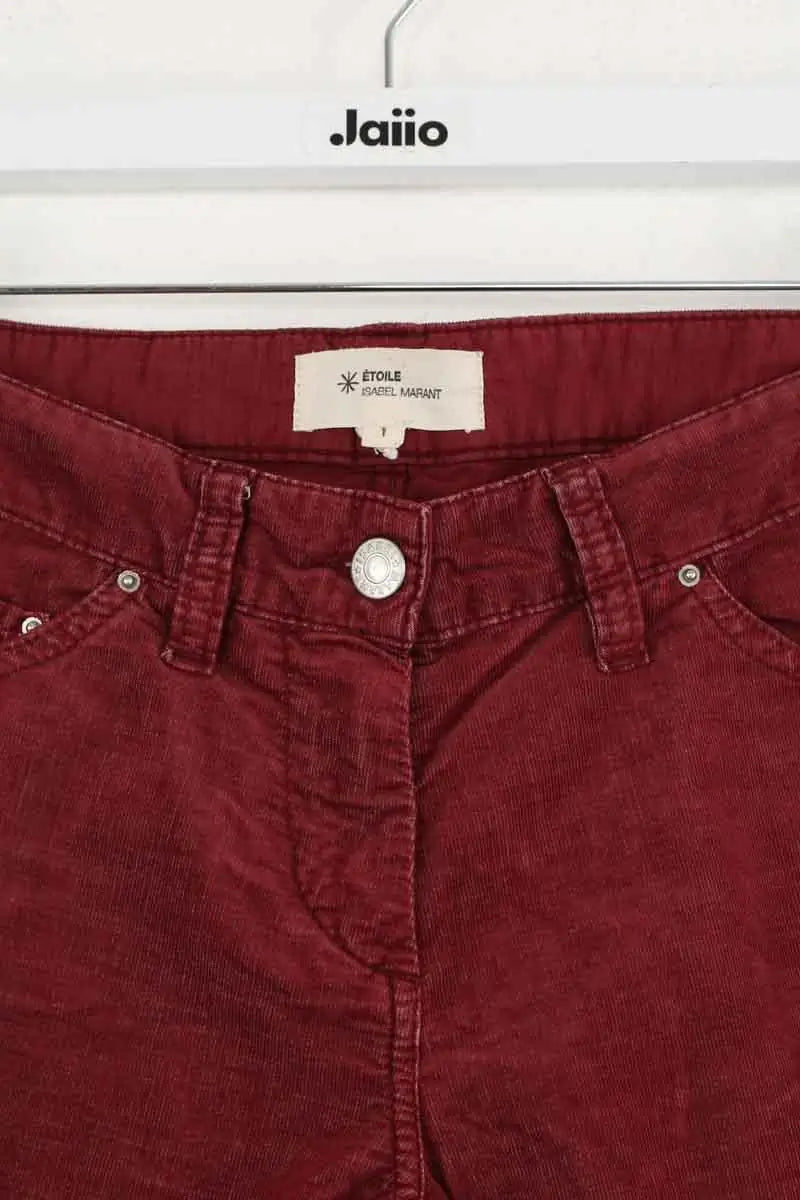 Jean slim Isabel Marant Étoile Rouge en Coton