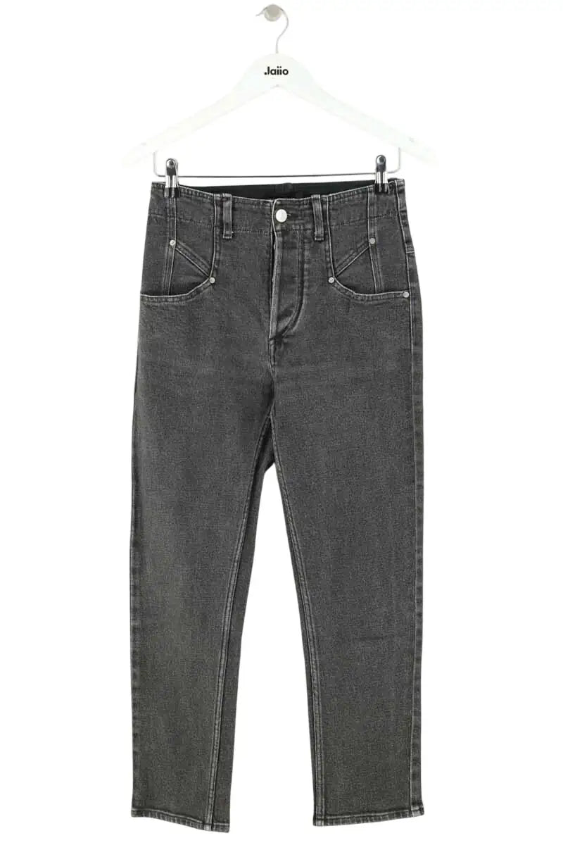 Jean slim Isabel Marant Noir en Coton, taille S - Seconde Main