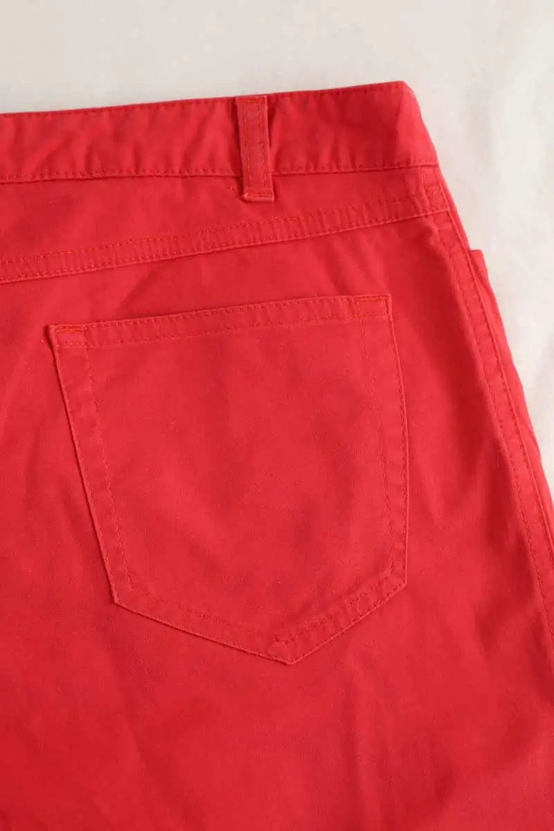 Jean slim Joseph Rouge en Coton