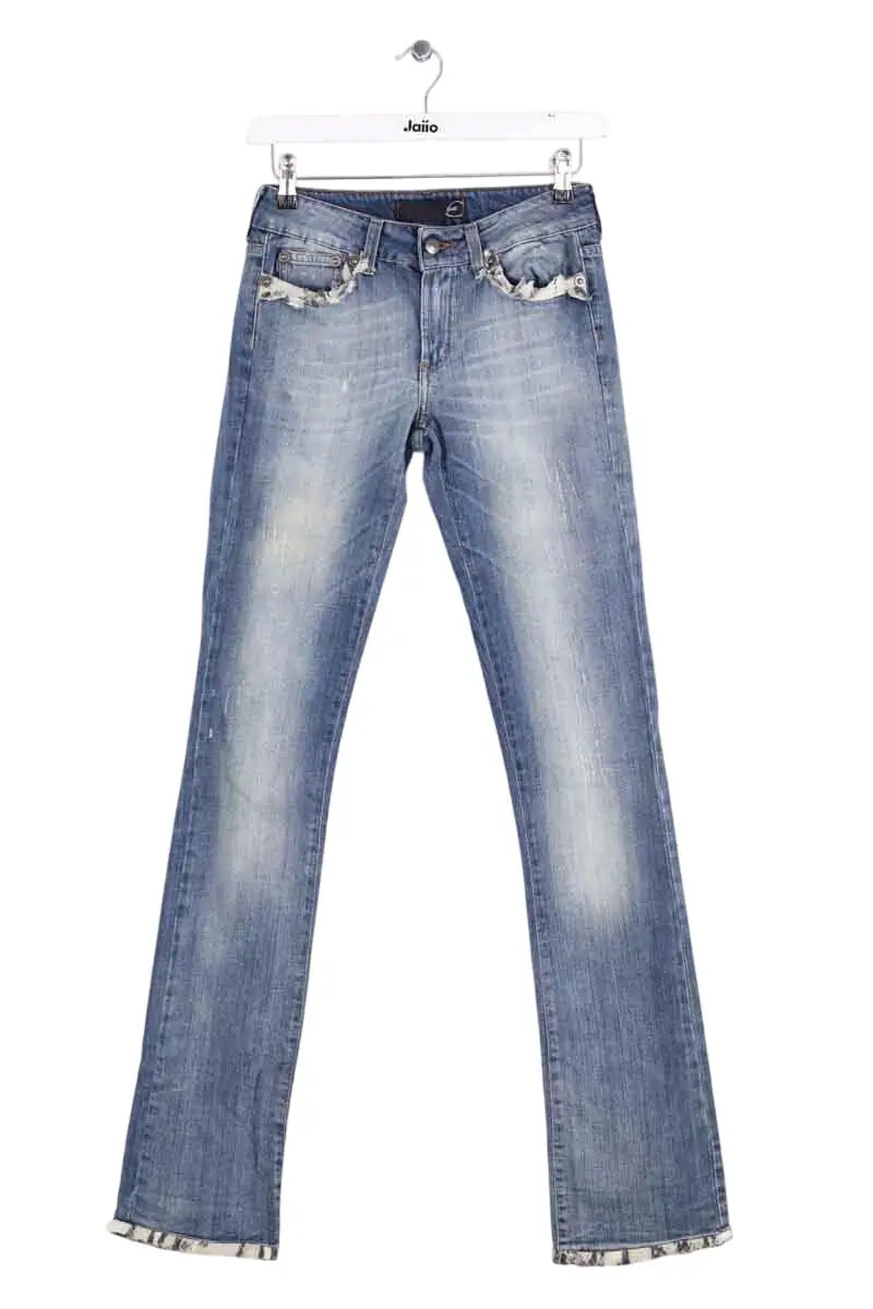 Jean slim Just Cavalli Bleu en Coton, taille XS - Seconde Main
