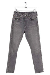 Jean slim Levi's 501 Gris en Coton, taille XS - Seconde Main