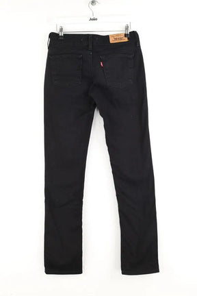 Jean slim Levi's 571 slim fit Noir en Coton