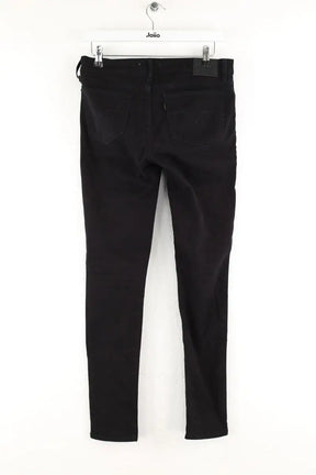 Jean slim Levi's 711 Skinny Noir en Coton - élasthanne
