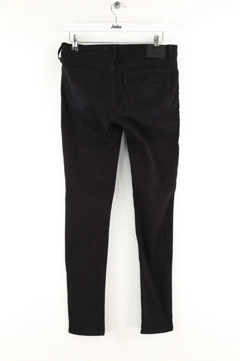 Jean slim Levi's 711 Skinny Noir en Coton - élasthanne