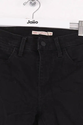Jean slim Levi's 720 high rise skinny Noir en Coton