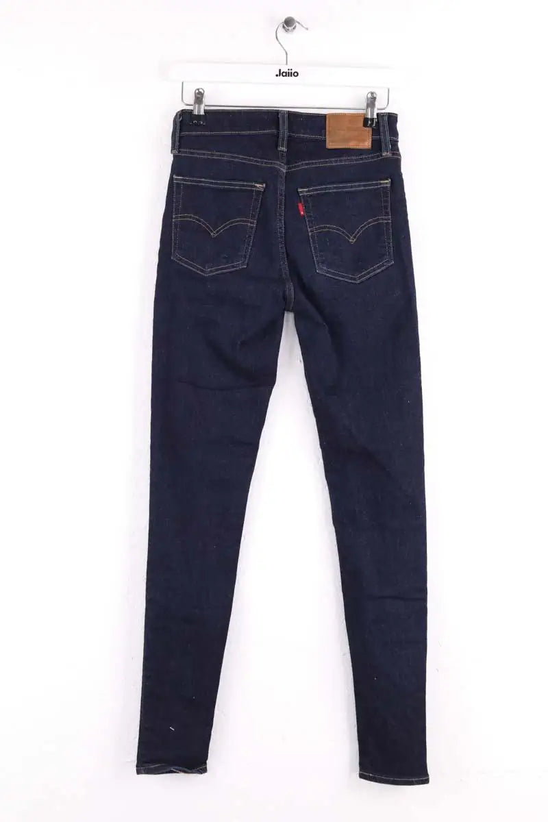 Jean slim Levi's 721 High Rise Skinny Bleu en Coton
