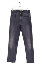 Jean slim Levi's 724 High rise straight Anthracite en Coton, taille M - Seconde Main