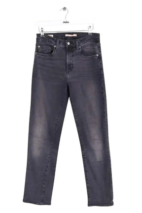 Jean slim Levi's 724 High rise straight Anthracite en Coton, taille M - Seconde Main