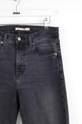 Jean slim Levi's 724 High rise straight Anthracite en Coton