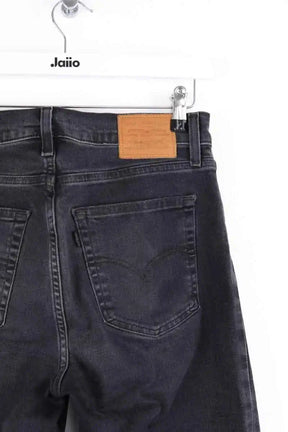 Jean slim Levi's 724 High rise straight Anthracite en Coton