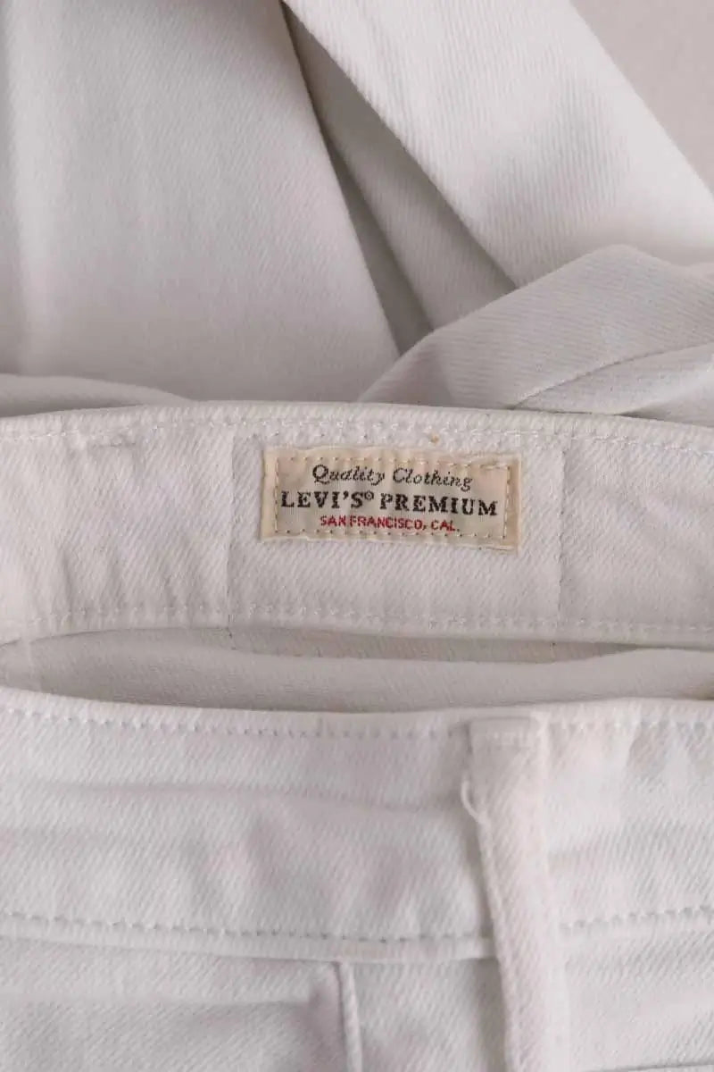 Jean slim Levi's Blanc en Coton