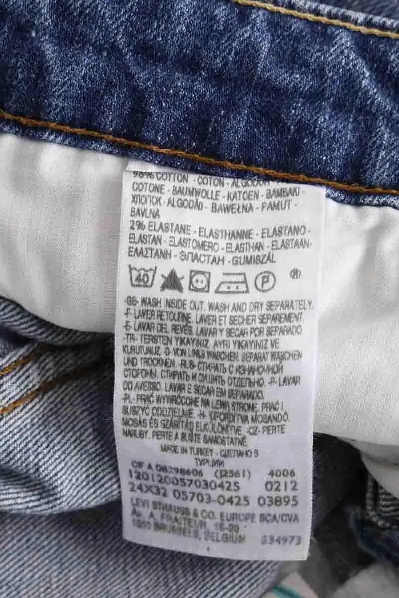 Jean slim Levi's Bleu en Coton