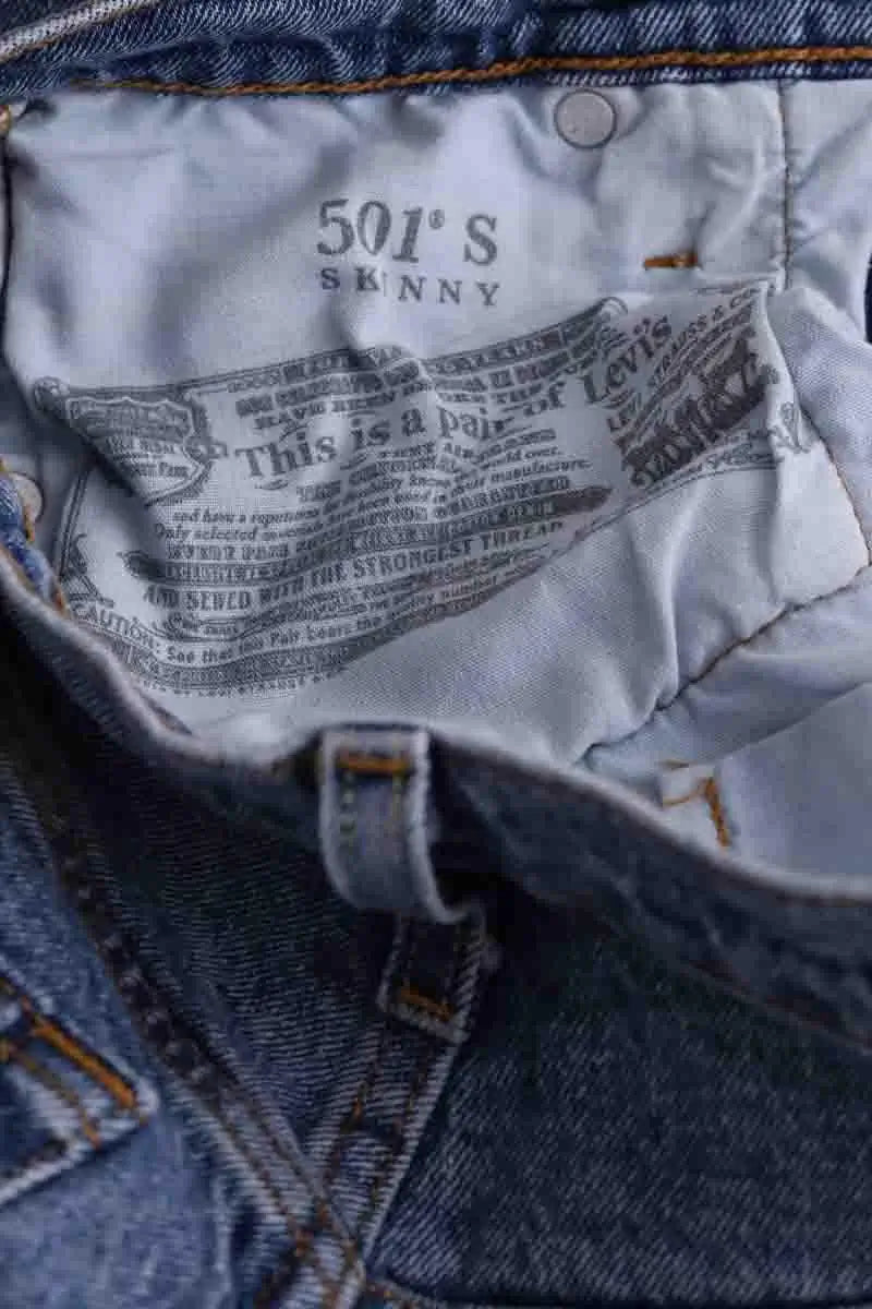 Jean slim Levi's Bleu en Coton