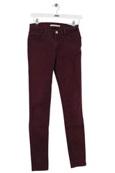 Jean slim Levi's Bordeaux en Coton, taille XS - Seconde Main