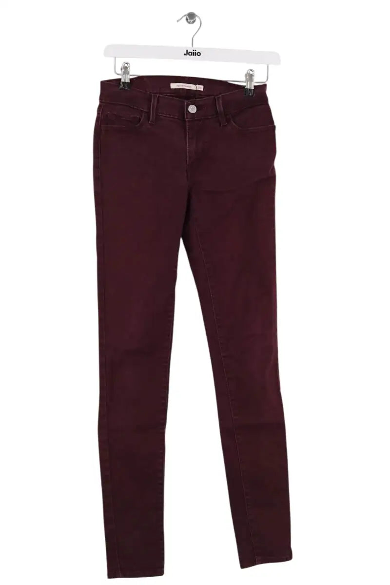 Jean slim Levi's Bordeaux en Coton, taille XS - Seconde Main